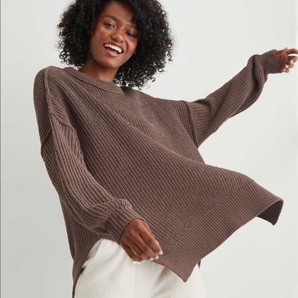 aerie Sweaters - Aerie AE Women’s Chenille Oversized Sweater Brown